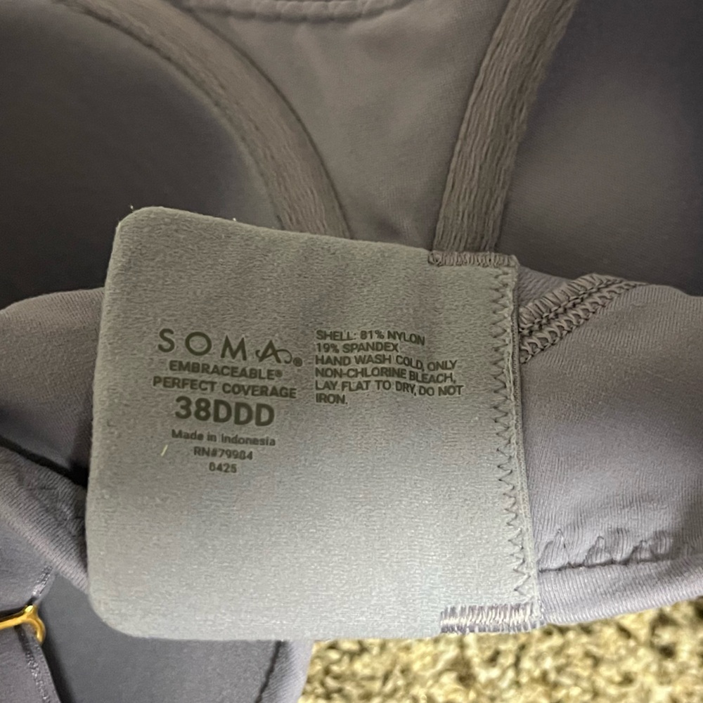 SALE!!! Soma Embraceable Perfect Coverage Light Lavender T-Shirt Bra - Picture 3 of 4